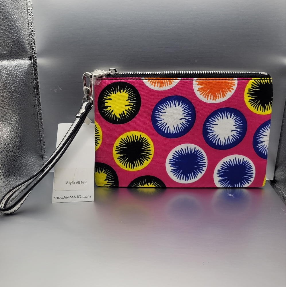 Colorful Patterned Wristlet